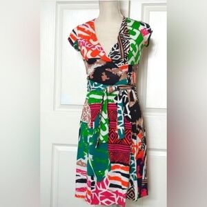 Diane von Furstenberg ‘Vintage’ Jenny Multi Color Silk Wrap Dress